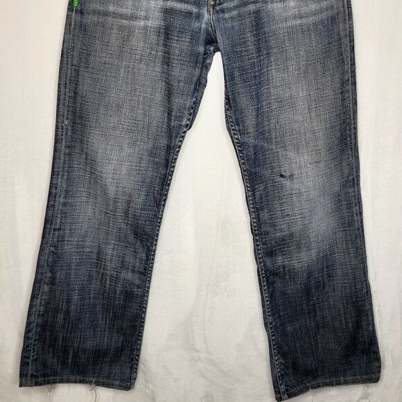 575 Denim Los Angeles Button Fly Distressed Jeans Size 33 - Picture 3 of 13